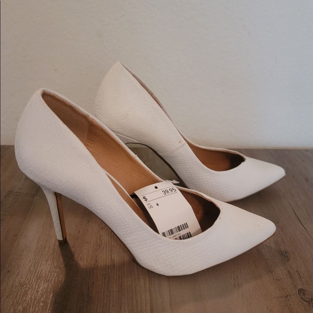 H&M White Heels